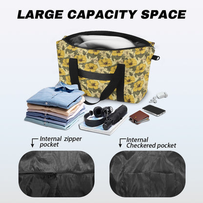 Yellow Hibiscus Lightweight luggage