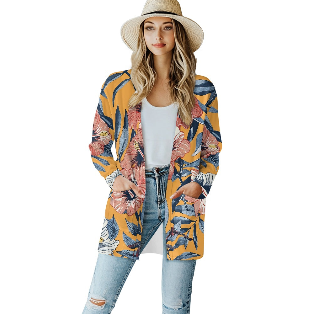 Long-sleeved cardigan jacket