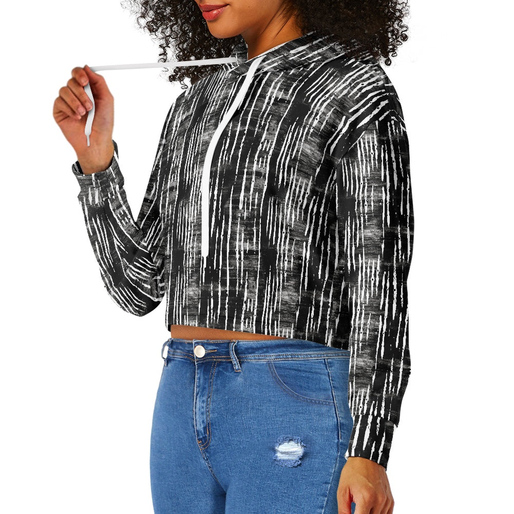 Women's midriff-baring sweatshirt - Mudcloth