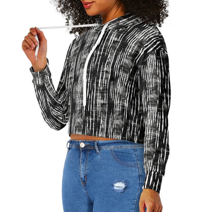Women's midriff-baring sweatshirt - Mudcloth