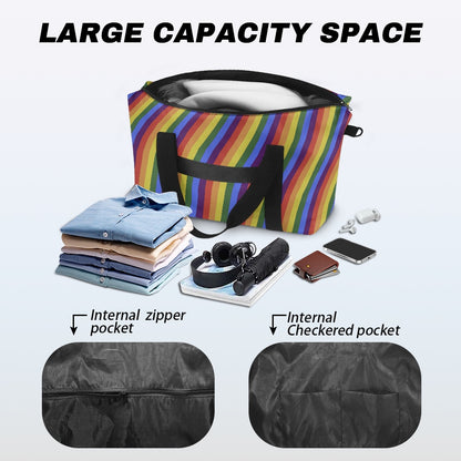 Rainbow Stripes Lightweight luggage