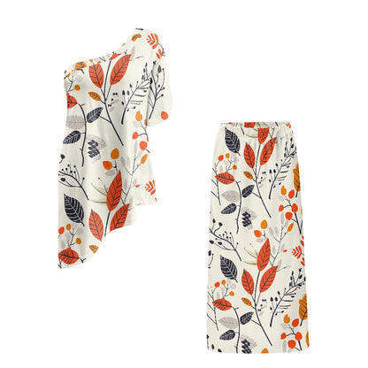 Elegant Off-Shoulder Two-Piece Dress for Women