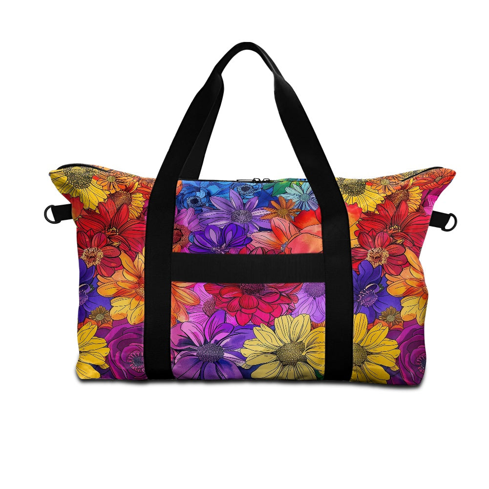 Floral Rainbow Lightweight luggage