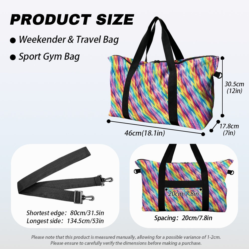 Rainbow Chevrons Geometric Lightweight luggage