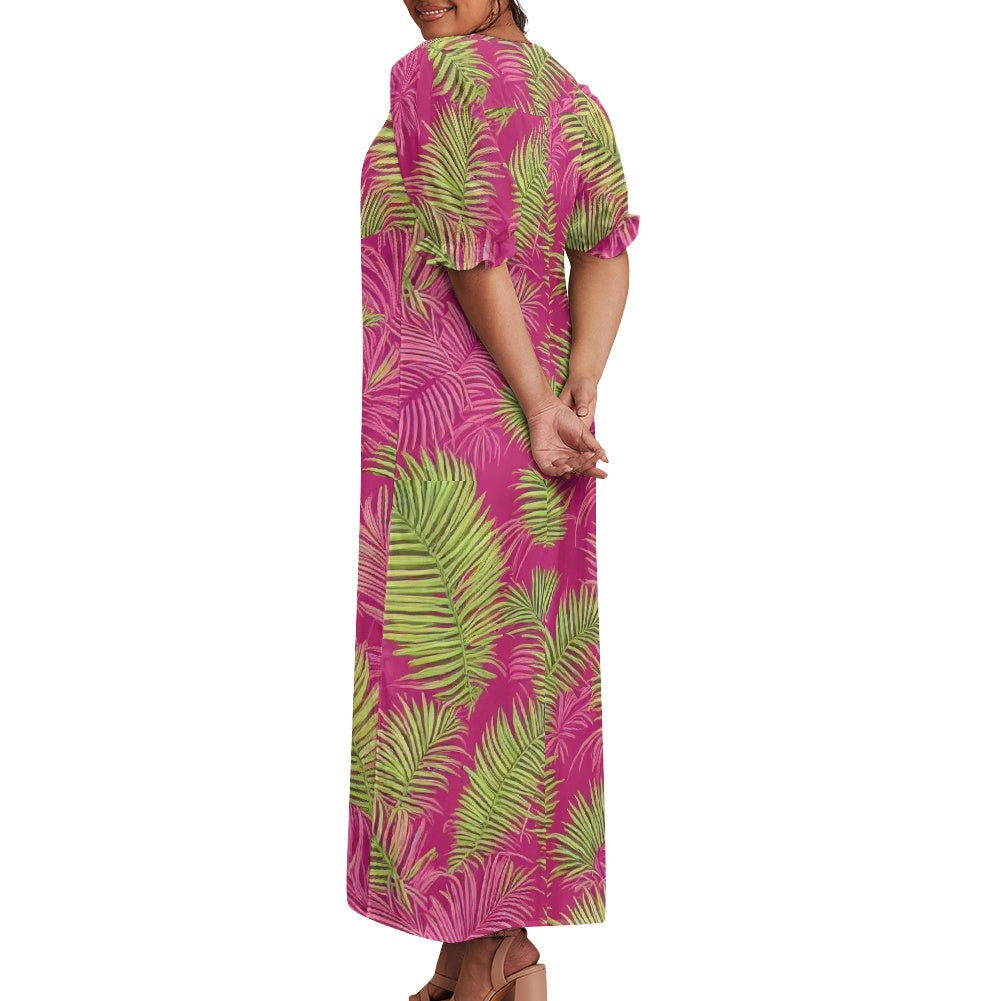 Puff sleeve dress
