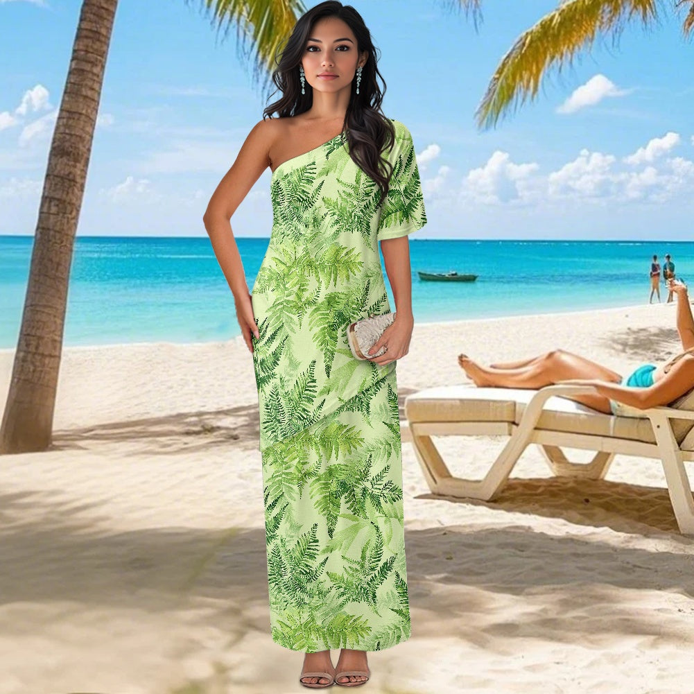 Elegant Off-Shoulder Two-Piece Dress for Women