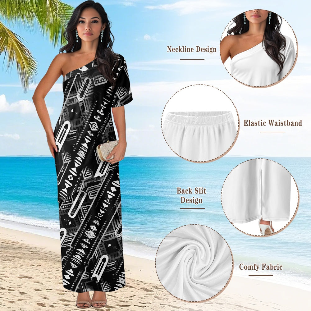 Elegant Off-Shoulder Two-Piece Dress for Women