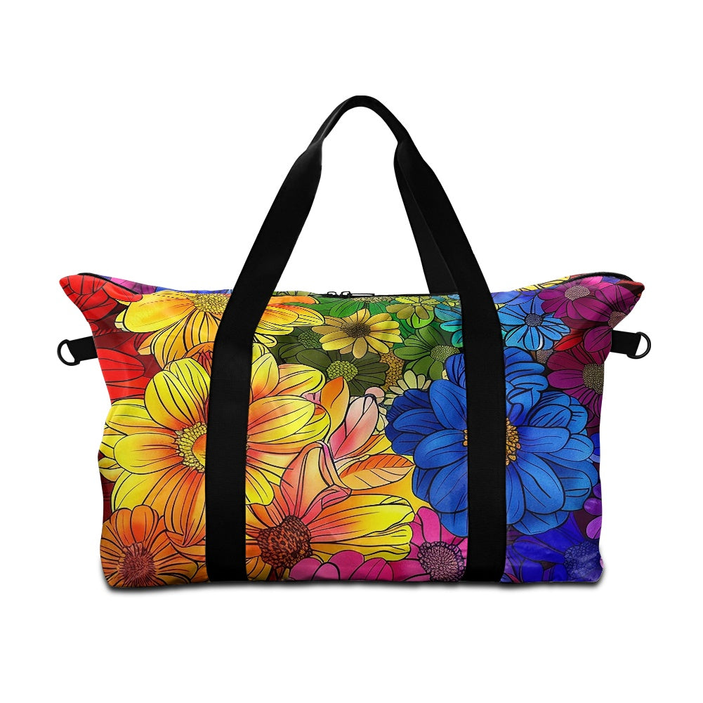 Rainbow Floral Lightweight luggage