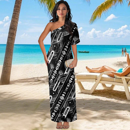 Elegant Off-Shoulder Two-Piece Dress for Women