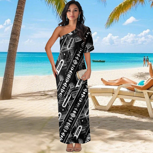 Elegant Off-Shoulder Two-Piece Dress for Women