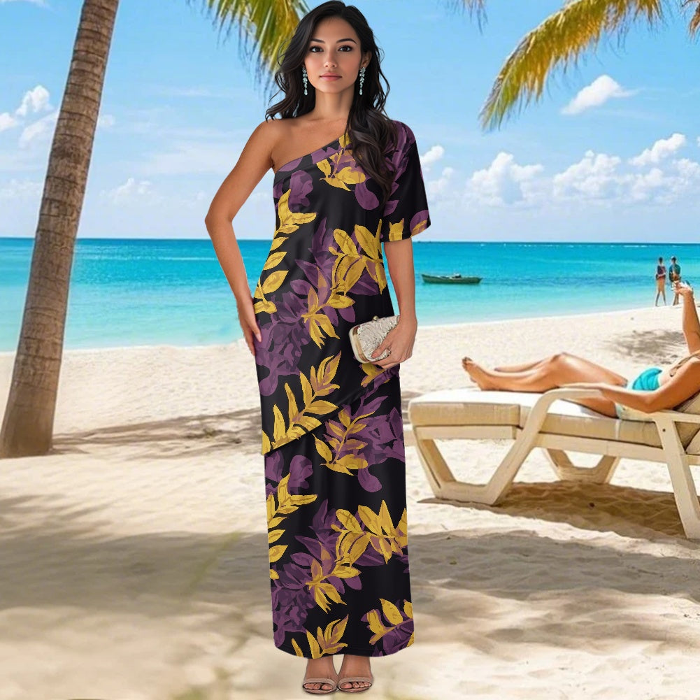 Elegant Off-Shoulder Two-Piece Dress for Women