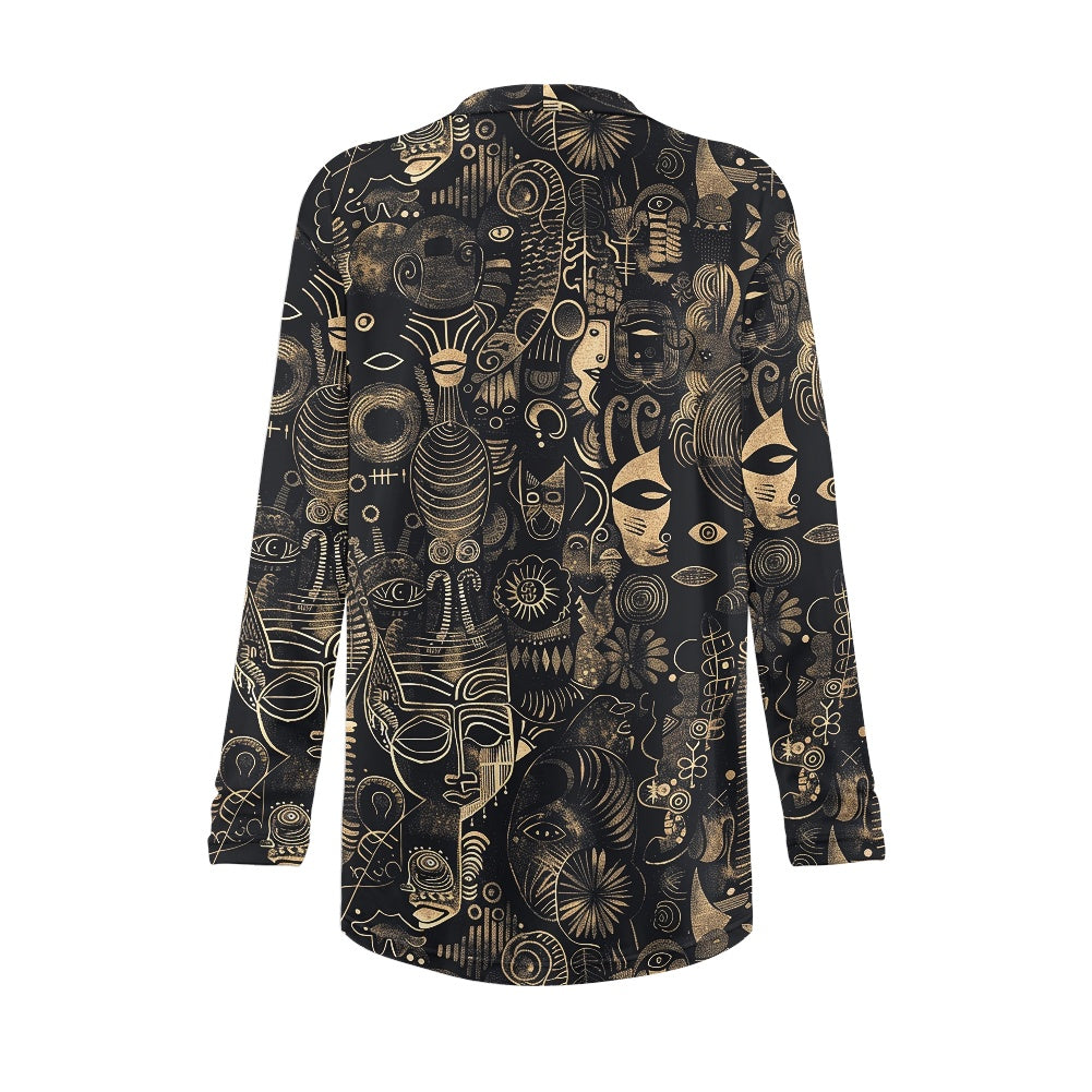 Long-sleeved cardigan jacket