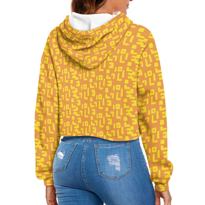Women's midriff-baring sweatshirt - Mudcloth