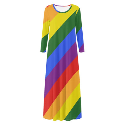 Rainbow Long sleeves dress