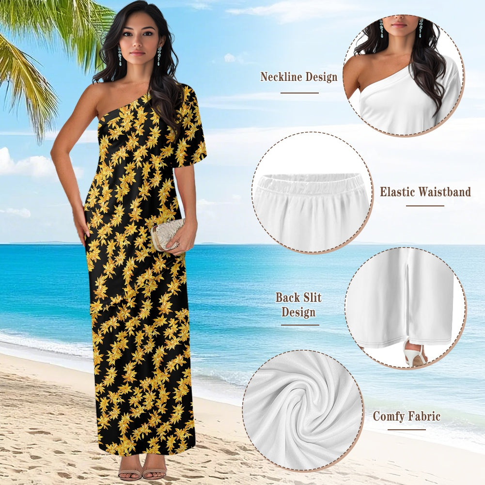 Elegant Off-Shoulder Two-Piece Dress for Women