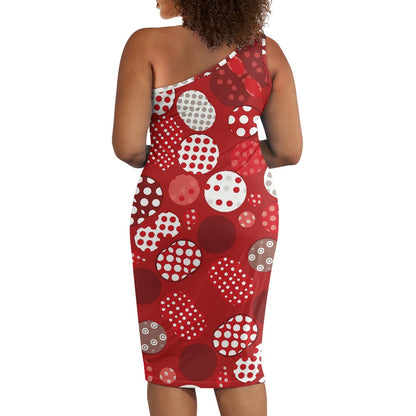 Women's one-shoulder slim dress