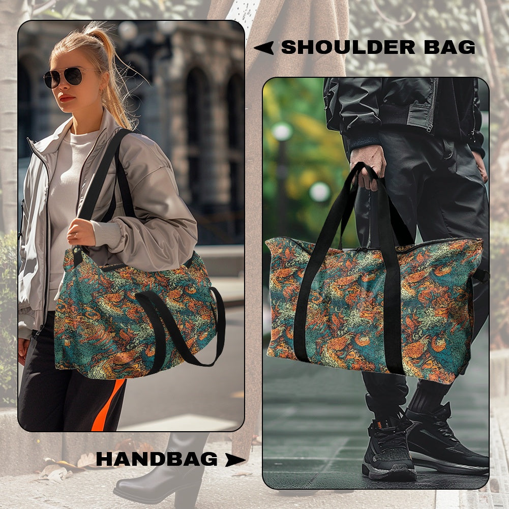 Chinese Dragon and Phoenix Lightweight luggage