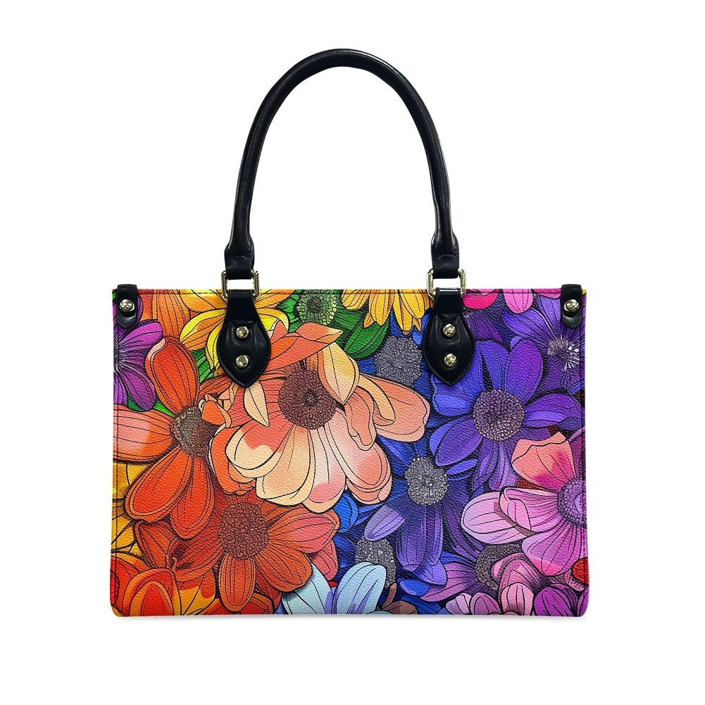 Women's PU leather twill handbag