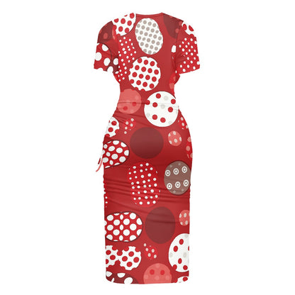 women's slit sheath dress