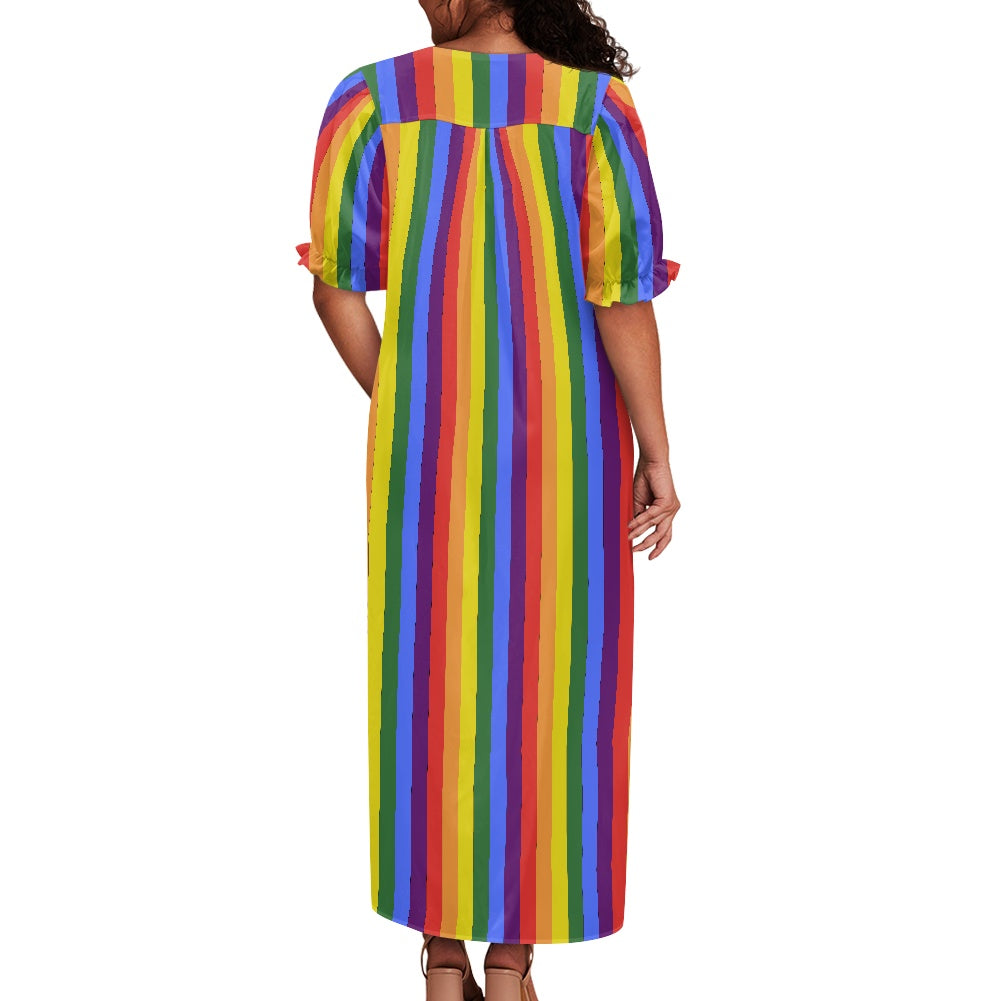 Puff sleeve dress