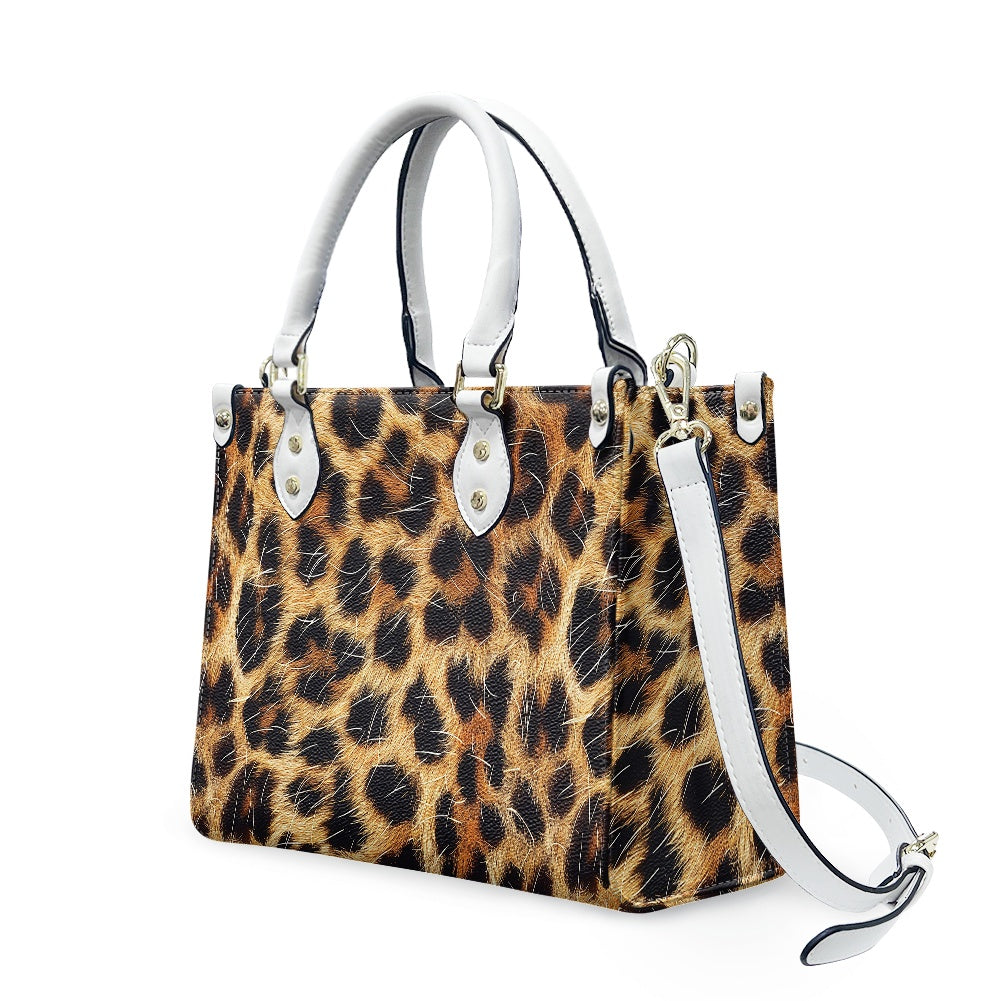 Leopard Pattern for Women's PU leather twill handbag