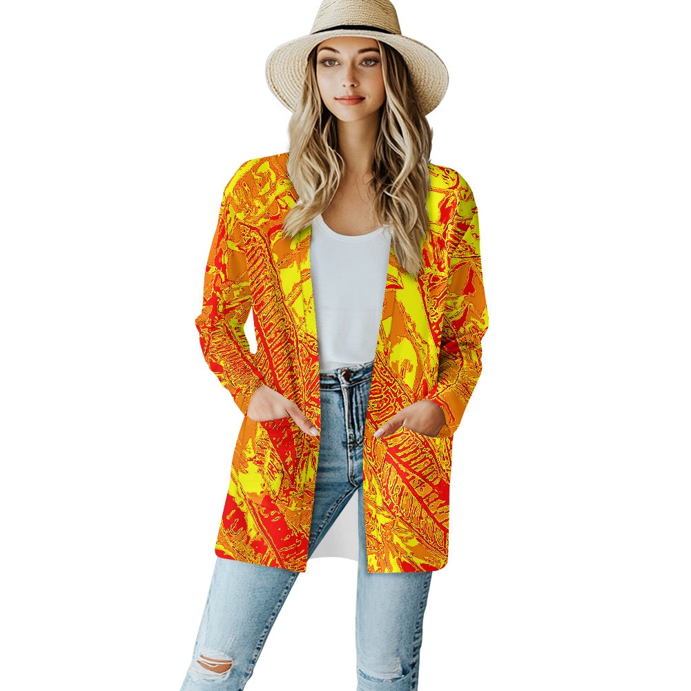 Long-sleeved cardigan jacket