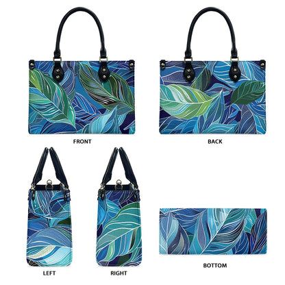 Women's PU leather twill handbag