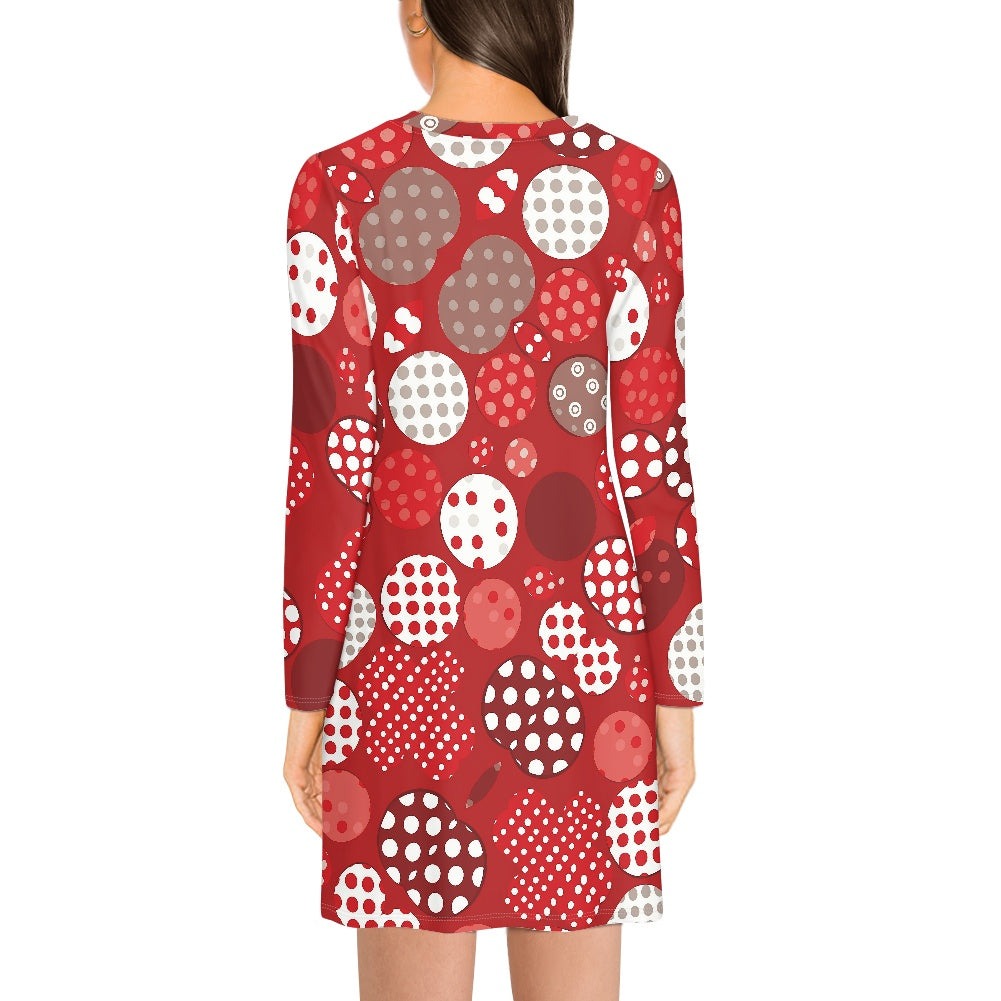 Long-sleeved slim dress