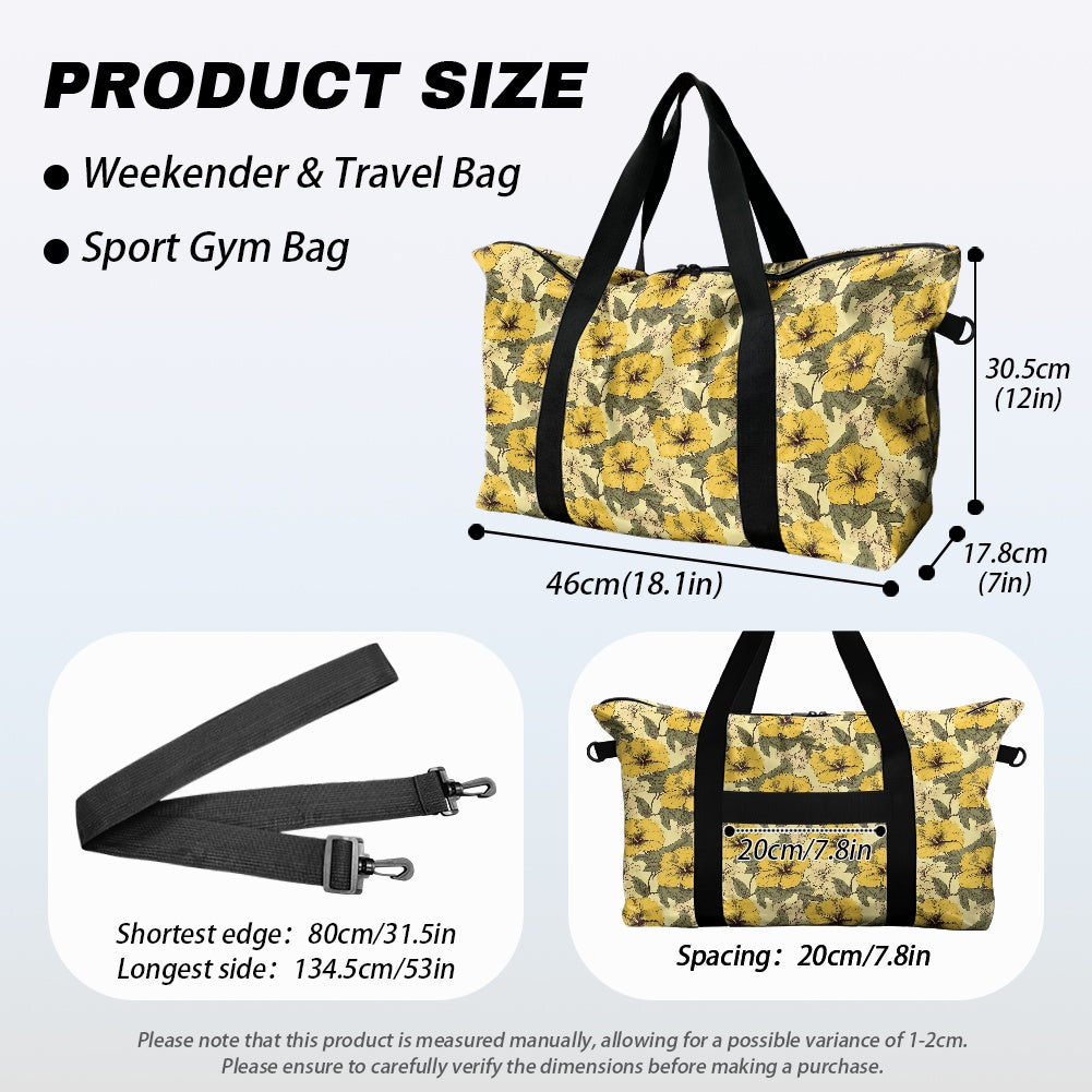 Yellow Hibiscus Lightweight luggage