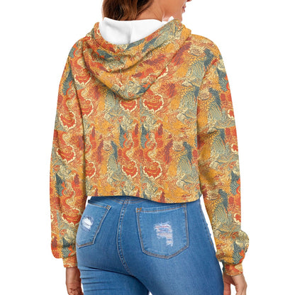 Women's midriff-baring sweatshirt - Chinese
