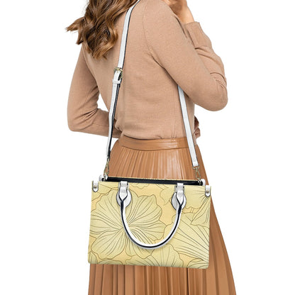 Women's PU leather twill handbag