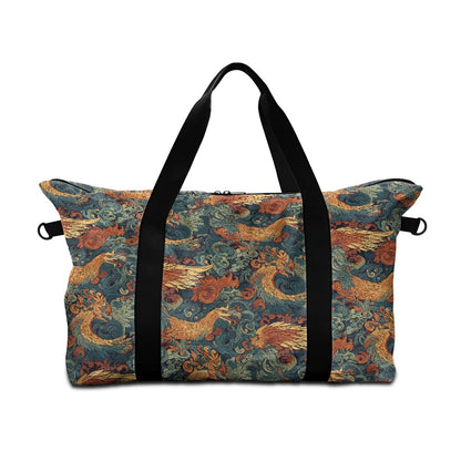 Chinese Dragon and Phoenix Lightweight luggage white ONESIZE