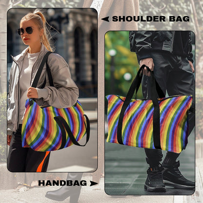 Rainbow Stripes Lightweight luggage