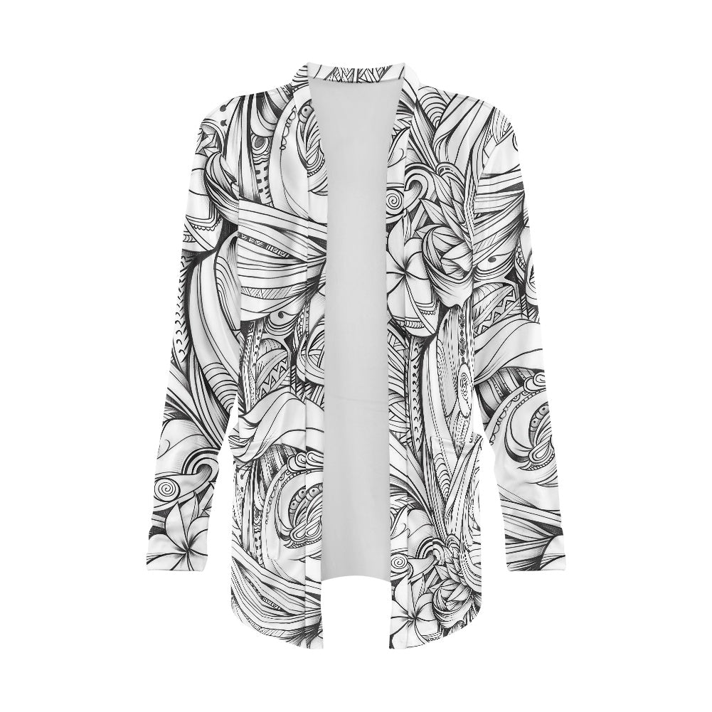 Long-sleeved cardigan jacket