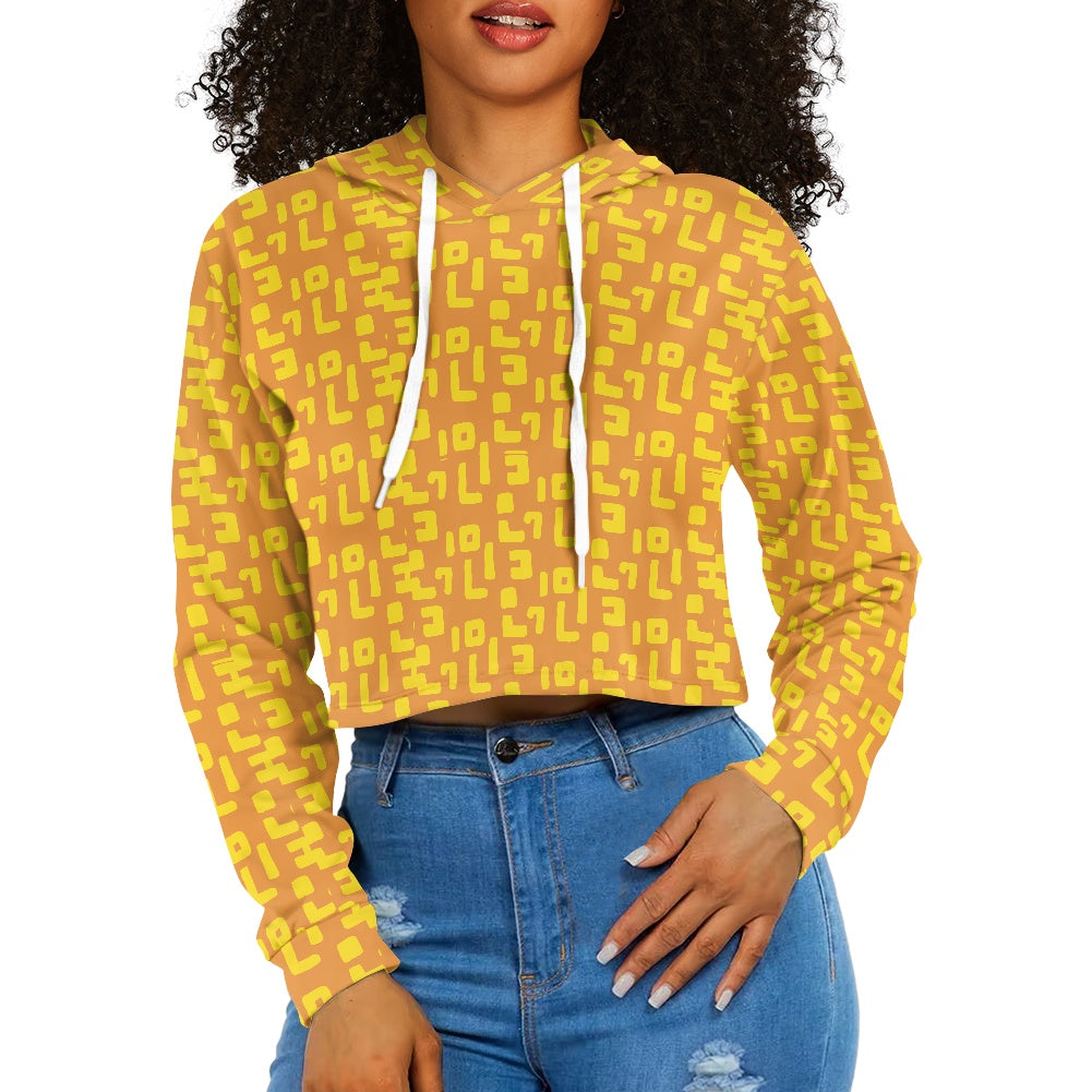 Women's midriff-baring sweatshirt - Mudcloth