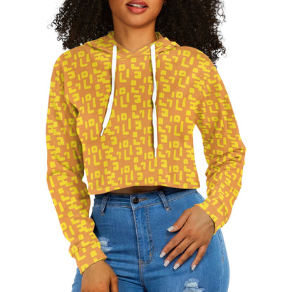 Women's midriff-baring sweatshirt - Mudcloth