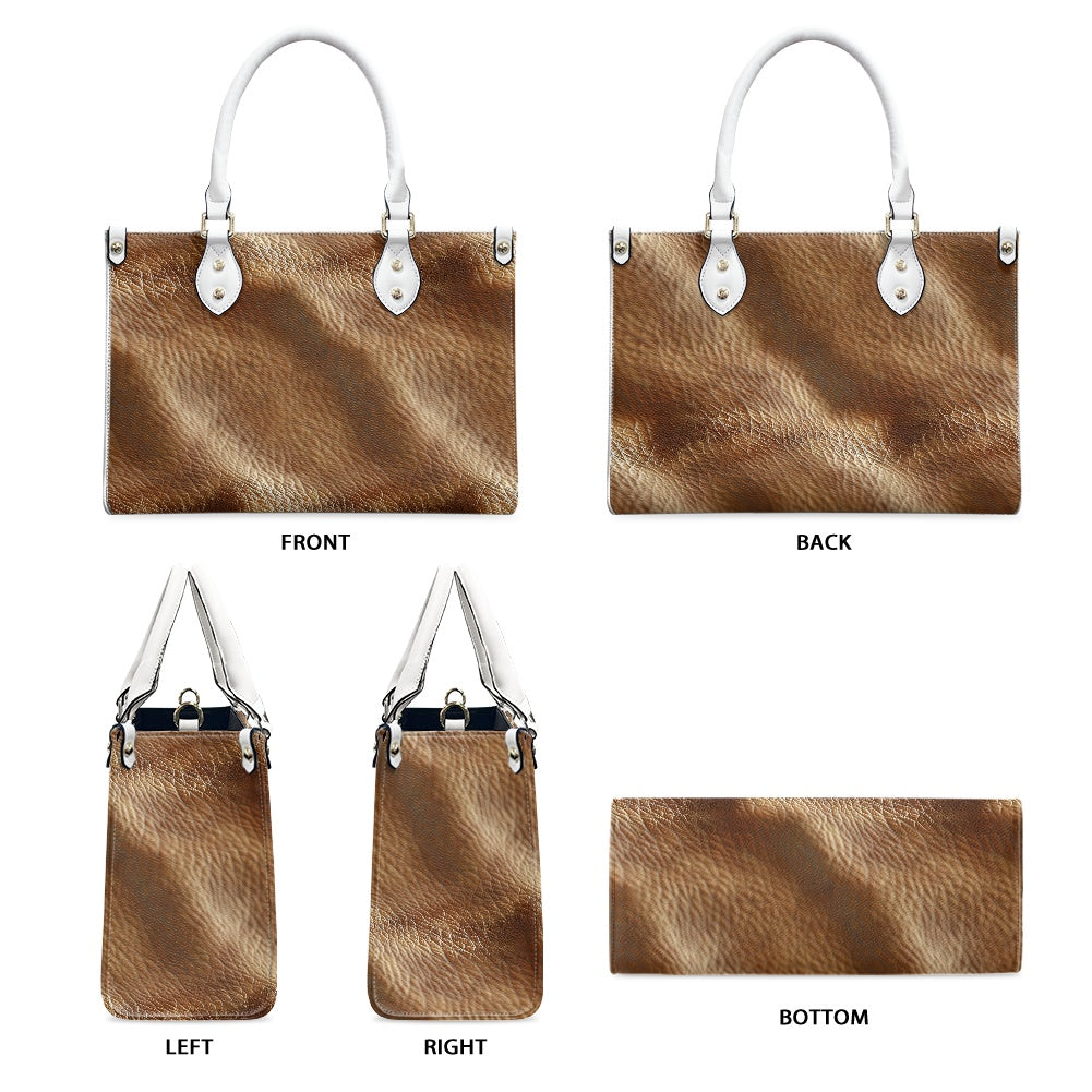 Women's PU leather twill handbag