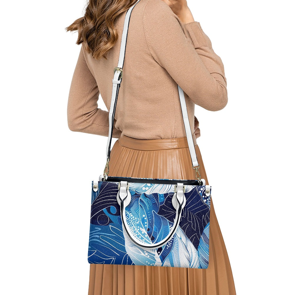 Timeless Waves Women's PU Leather Twill Handbag