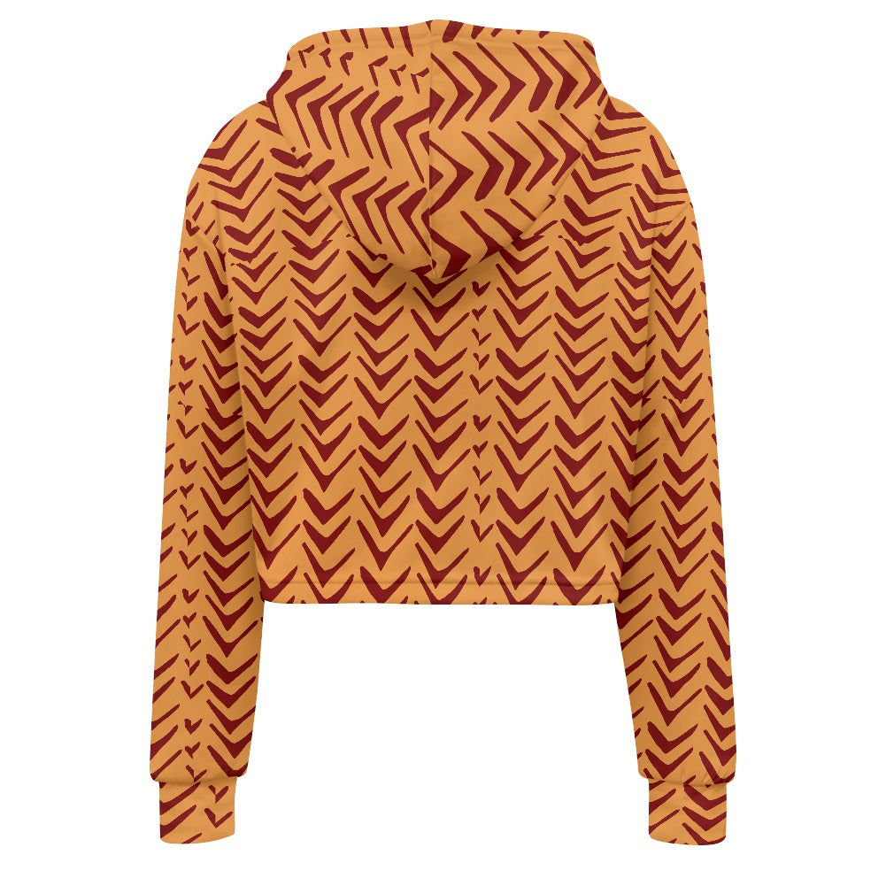 Women's midriff-baring sweatshirt - Mudcloth