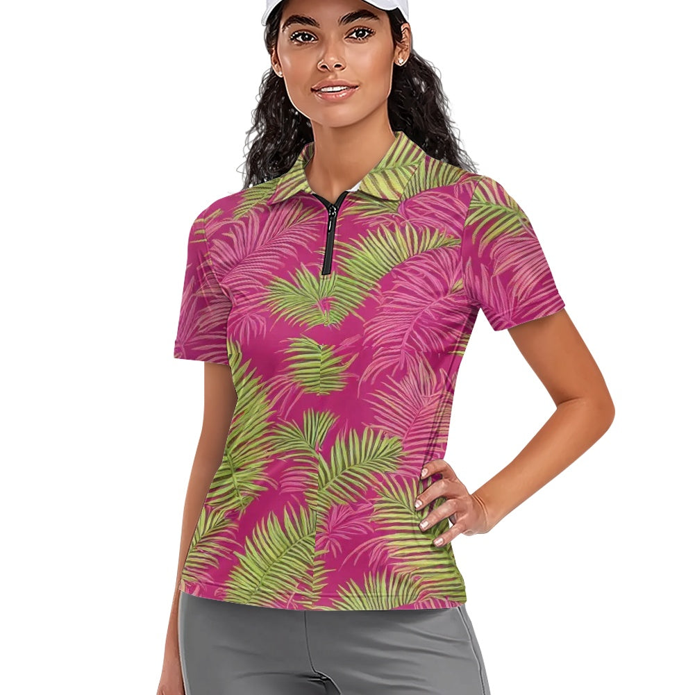Women's Short Sleeve Golf Shirt white