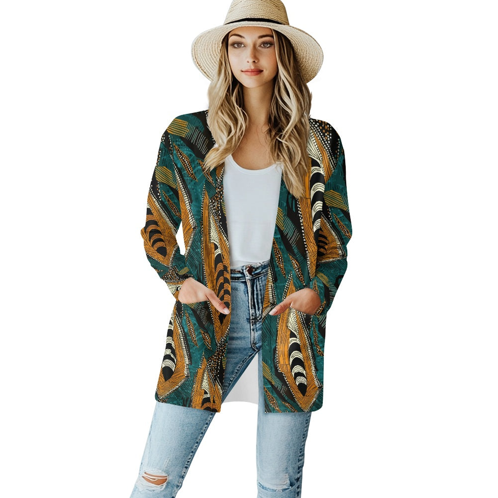 Long-sleeved cardigan jacket