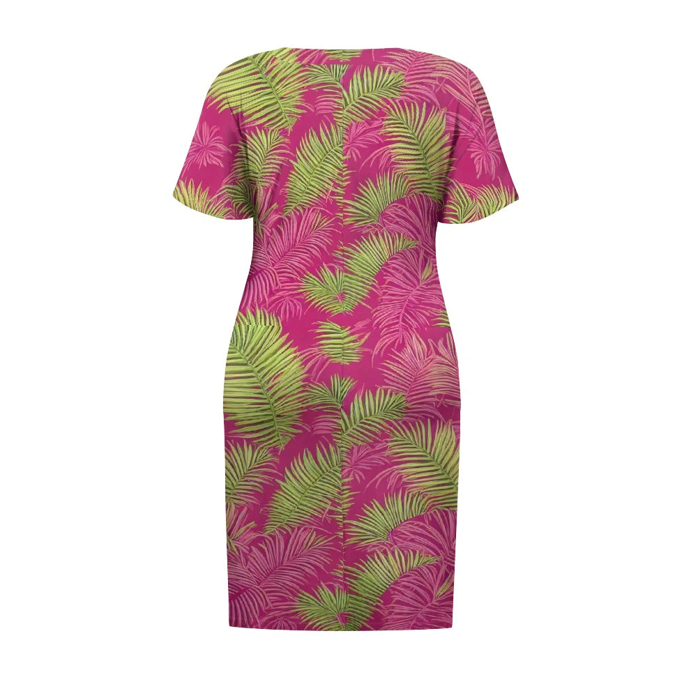 Women's Short Sleeve Plus Size Dress