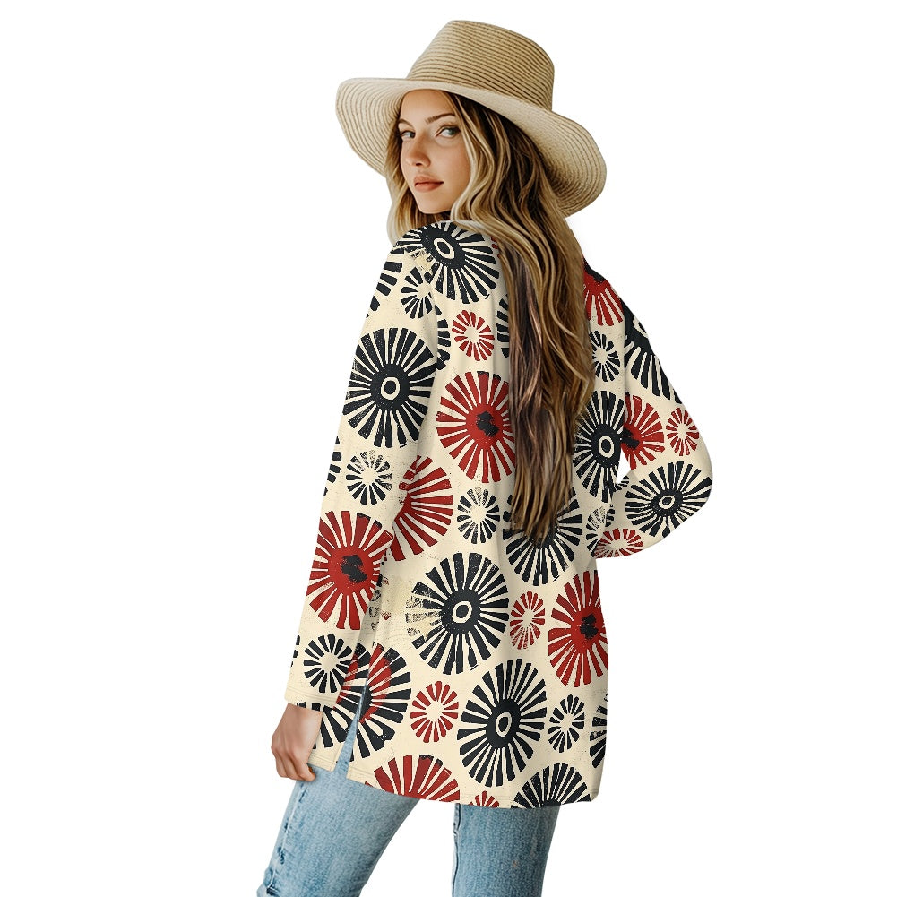 Long-sleeved cardigan jacket