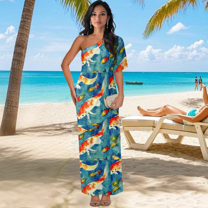 Elegant Off-Shoulder Two-Piece Dress for Women