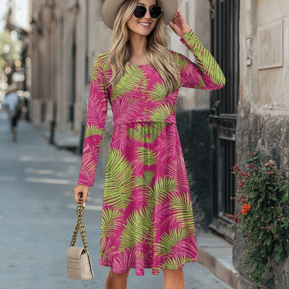 Long Sleeve Maternity Nursing Dress