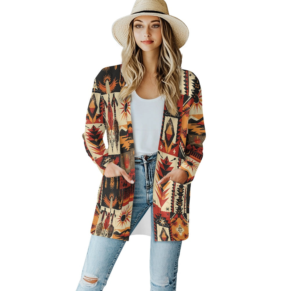 Long-sleeved cardigan jacket