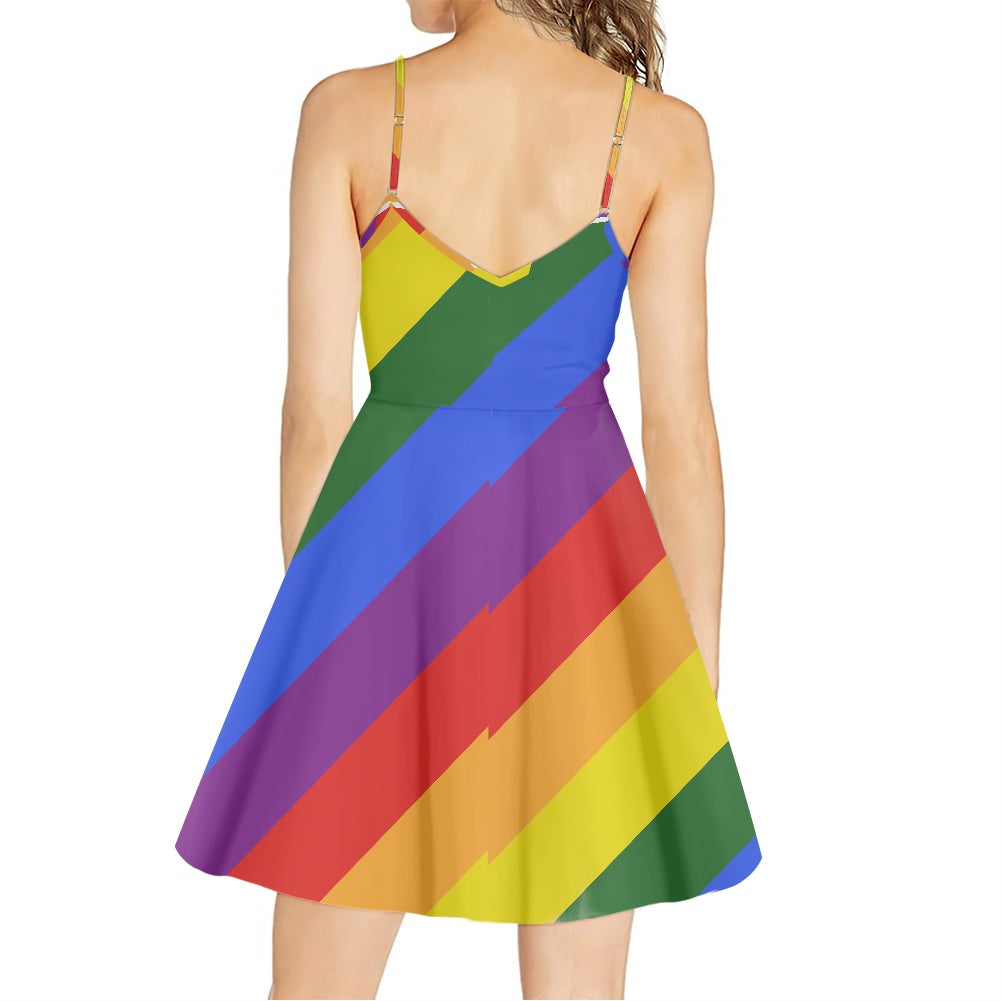 Rainbow Strappy dress