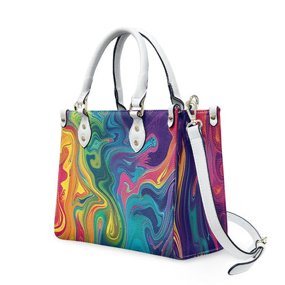 Aurora Elegance: Women’s Vibrant PU Leather Twill Handbag