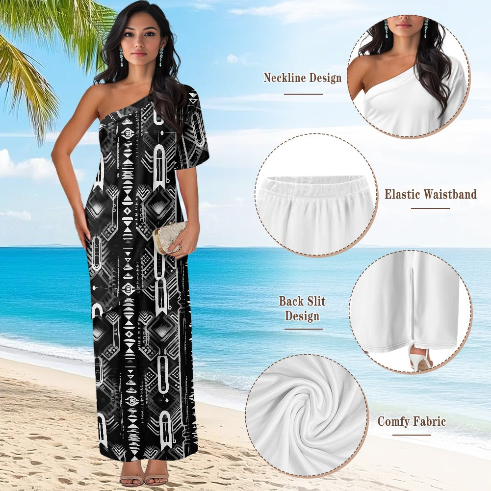 Elegant Off-Shoulder Two-Piece Dress for Women