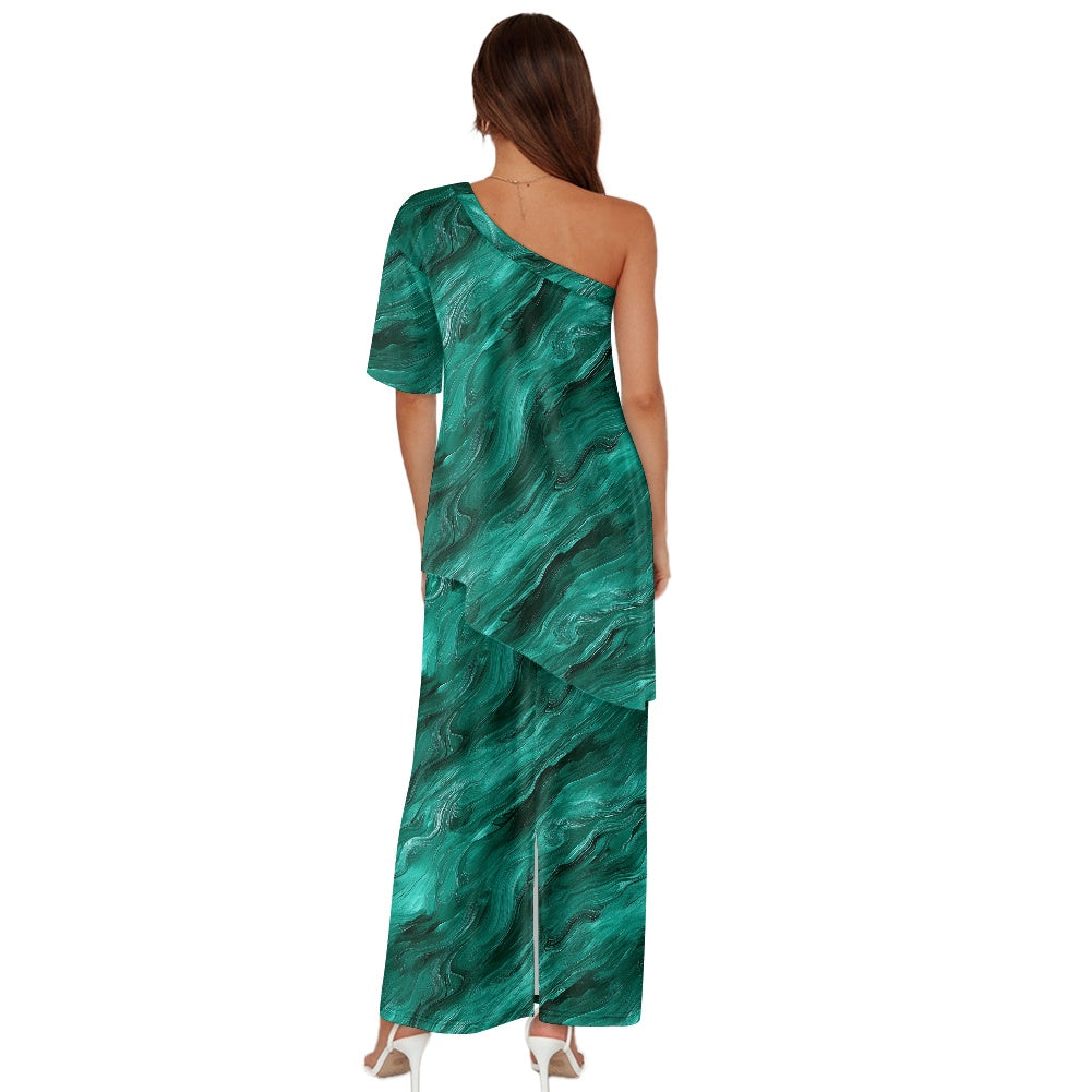 Elegant Off-Shoulder Two-Piece Dress for Women